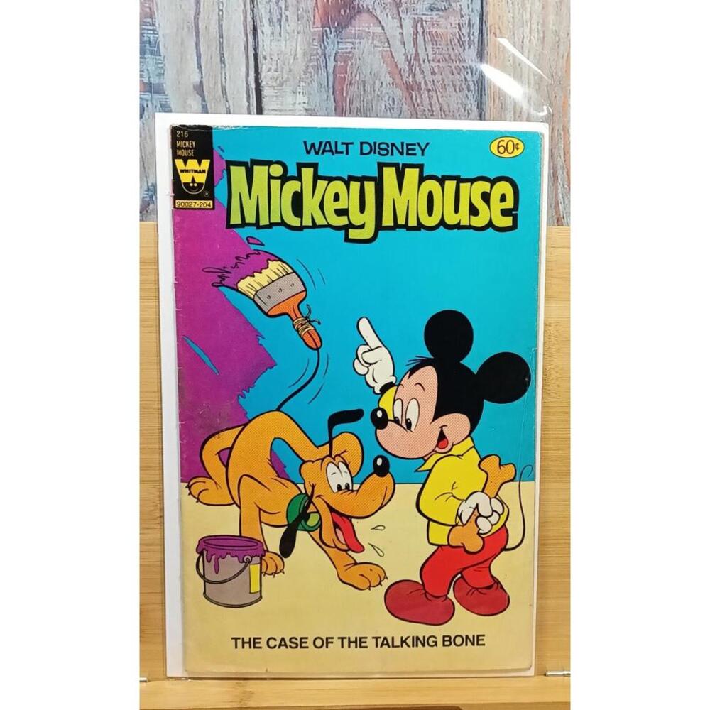Vintage Mickey Mouse Comic Book - The Case of the Talking Bone